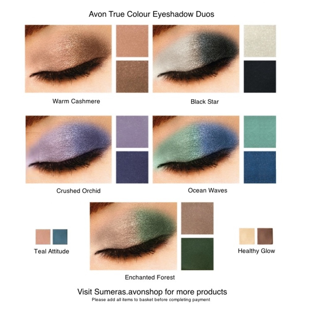 NWT Avon True Color Eyeshadow Duo - Warm Neutrals